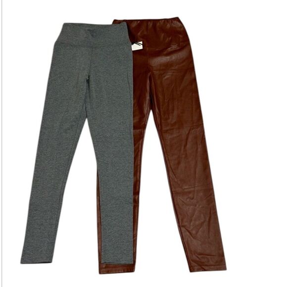 Dex Brown & Gray Leggings Bundle(Size XS) - Picture 1 of 7